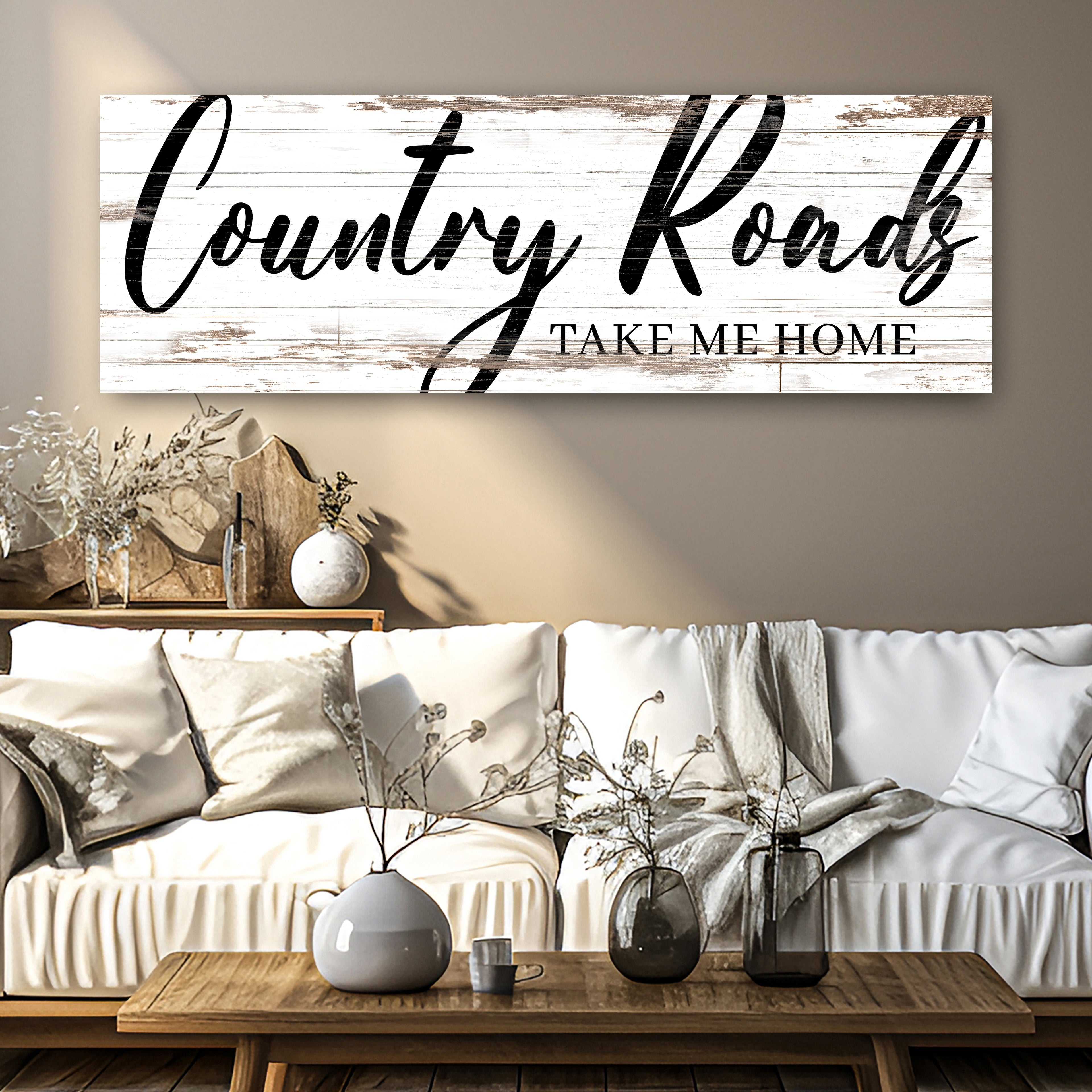Country Roads Take Me Home Sign