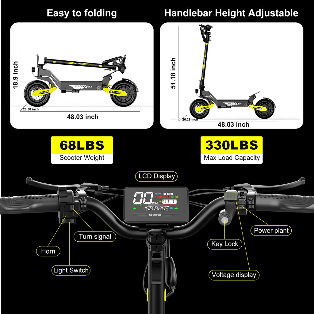 1200W Off Road Electric Scooter for Adults
