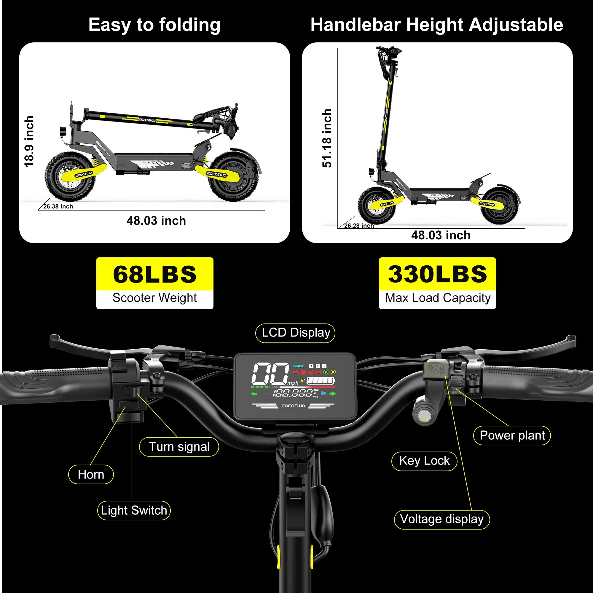 1200W Off Road Electric Scooter for Adults