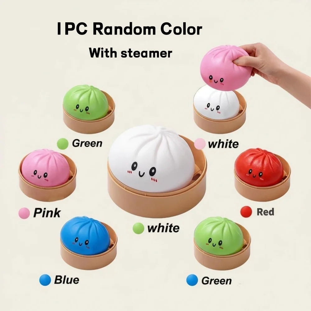 Large Dumpling Stress Ball with Steamer