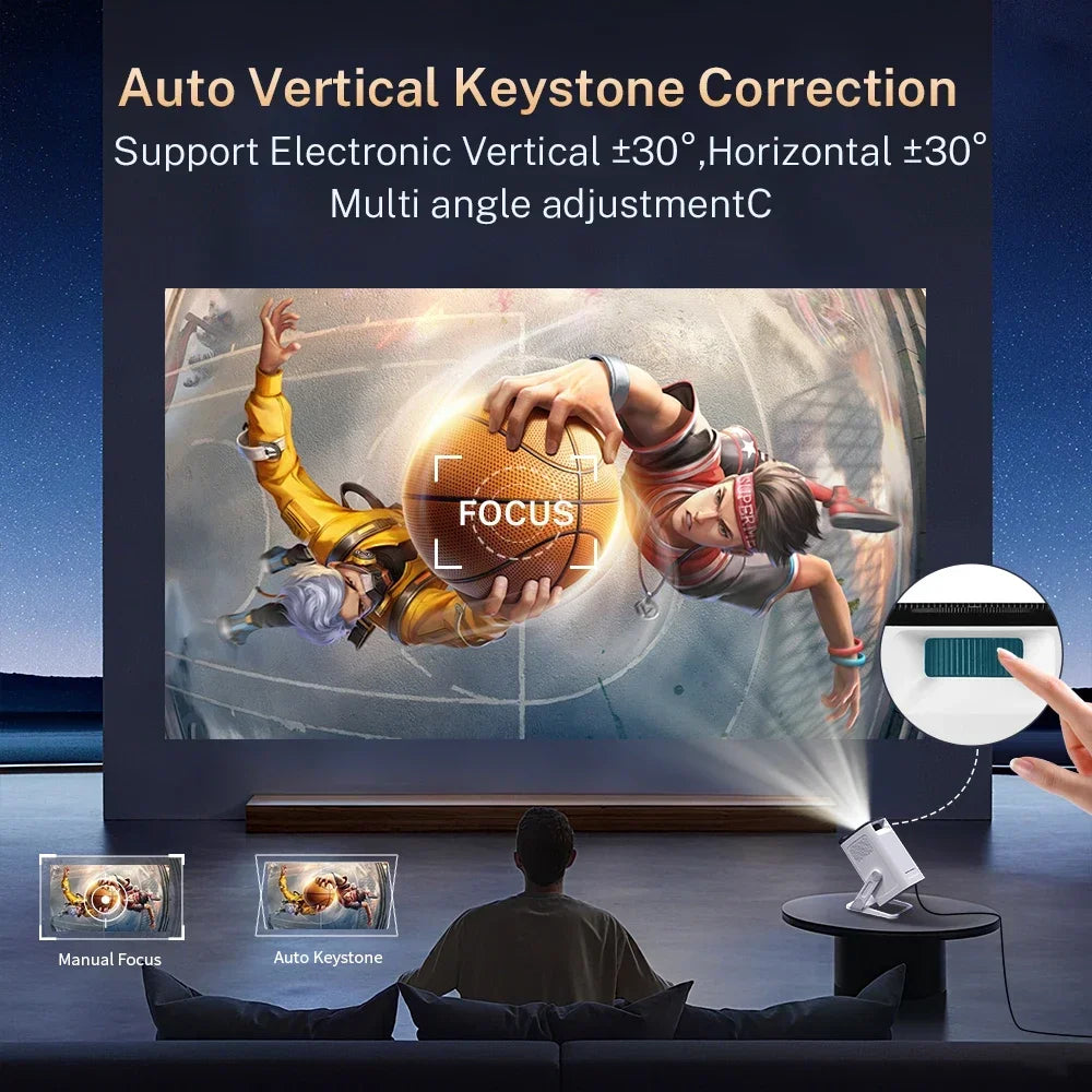 Mini Projector 1080P/4K Supported