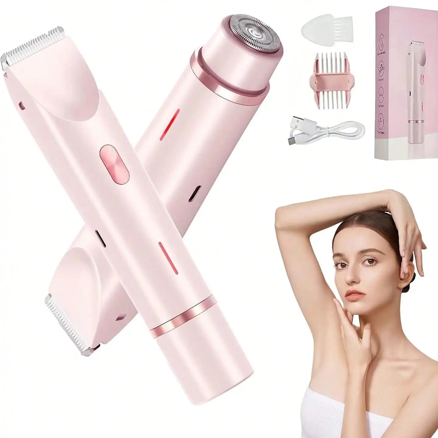 Womens Shaver Dual-Head Bikini Trimmer