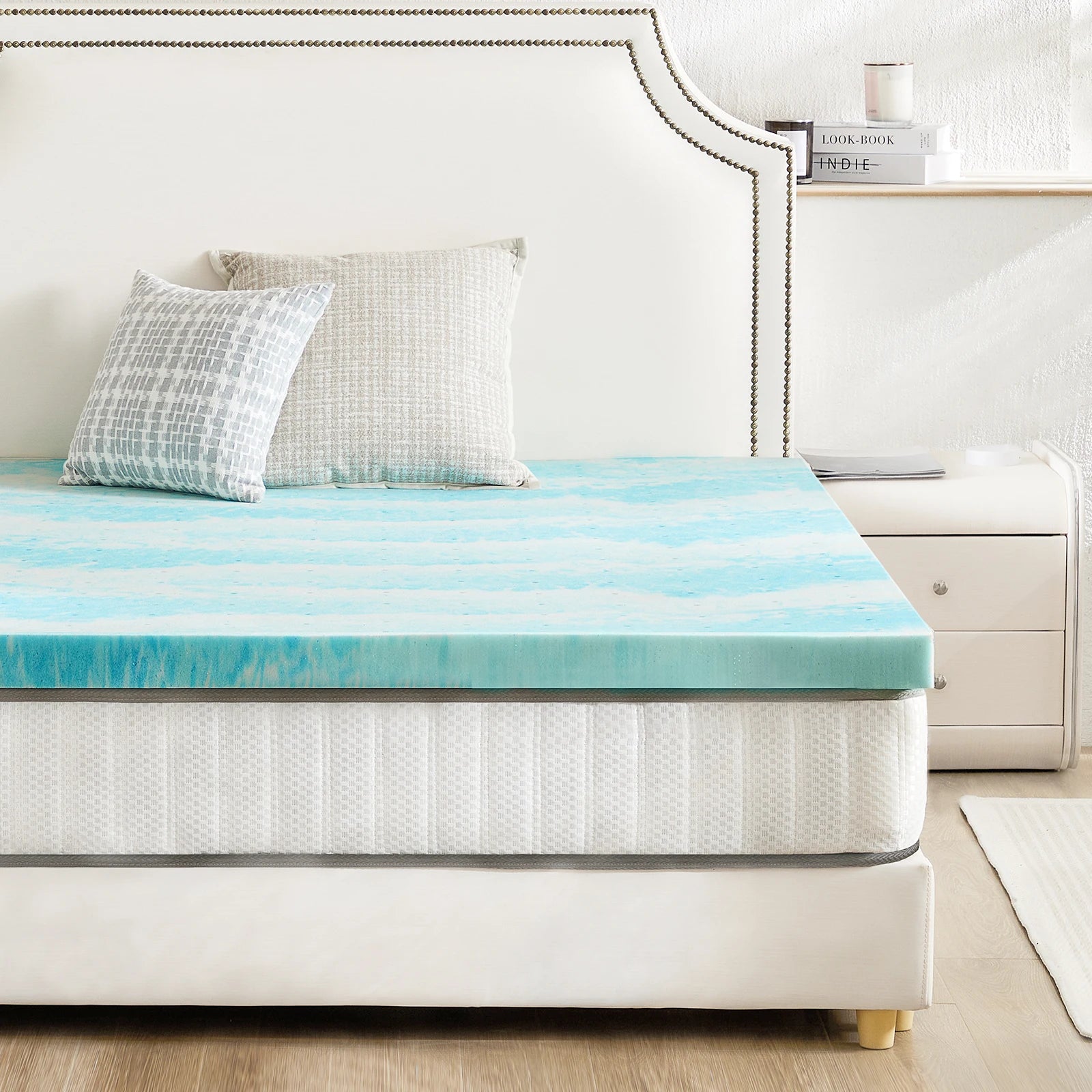 2-3 Inch Memory Foam Mattress Topper Twin, Full, Queen Size Thick Gel