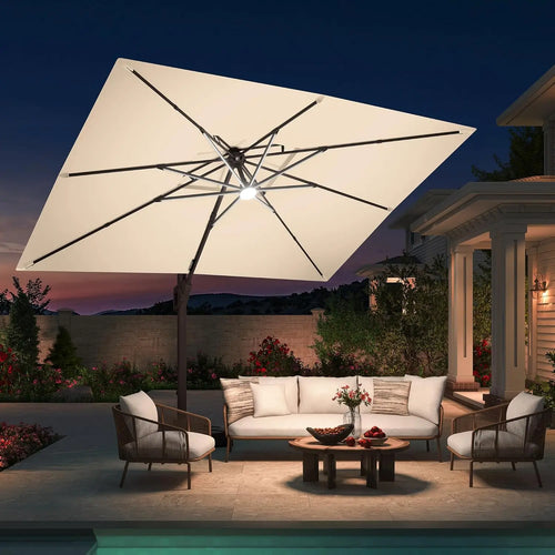 10 X 13 FT Cantilever Patio Umbrella with Base Included