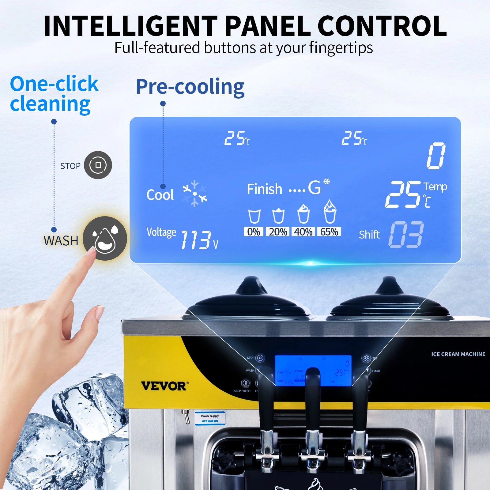22-30 L/H Soft Ice Cream Machines