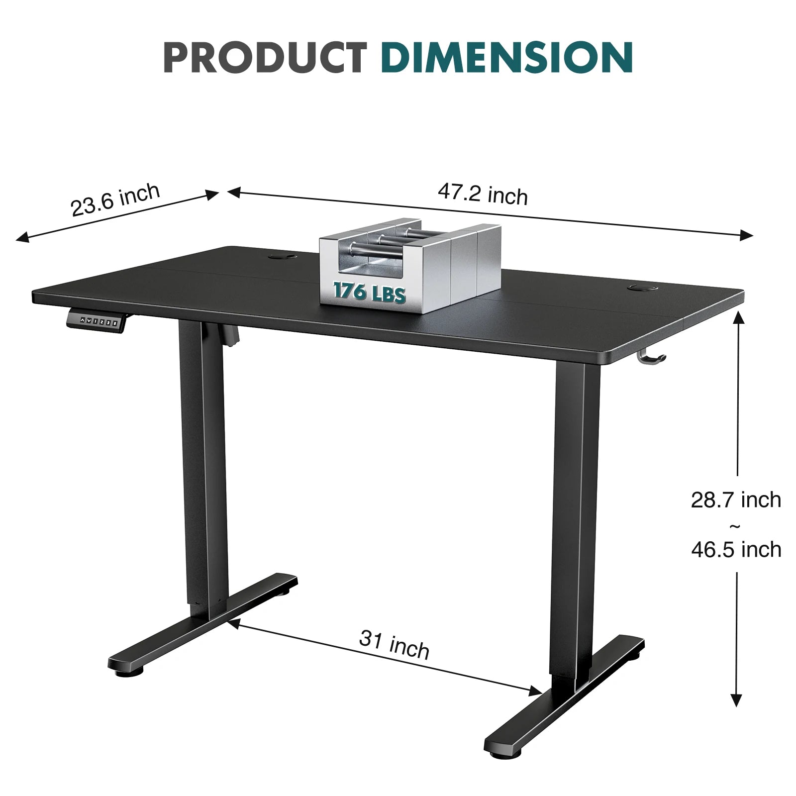 Ergonomic Electric Standing Desk Height Adjustable Computer Desk
