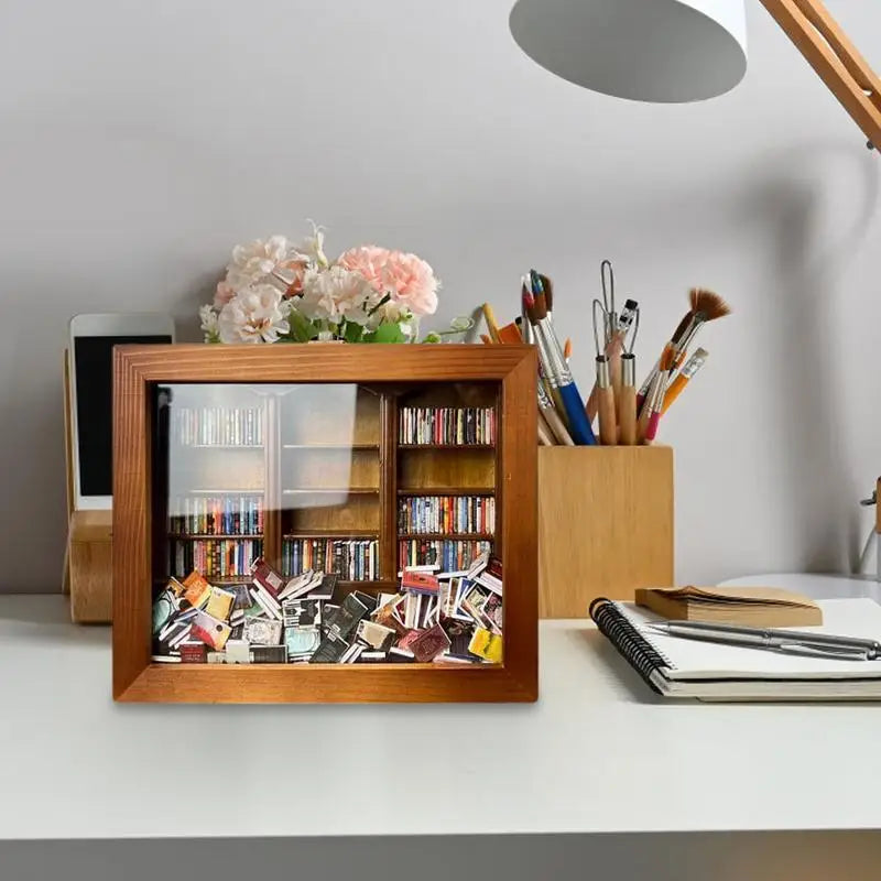 DIY Stress Reliever Wooden Library