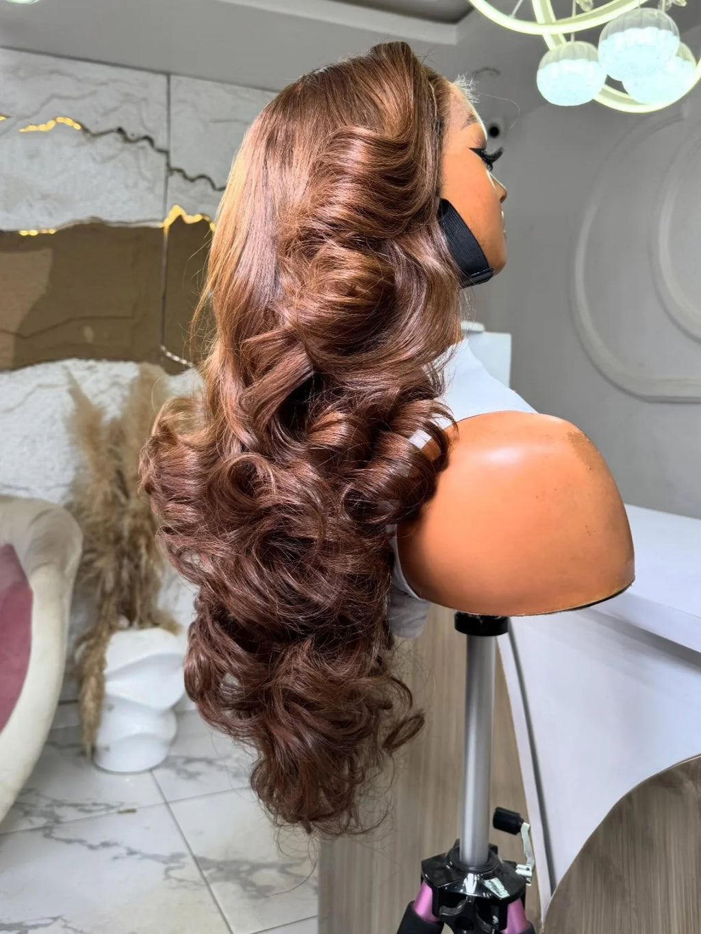 Chocolate Brown Body Wave 200% Human Hair Wigs