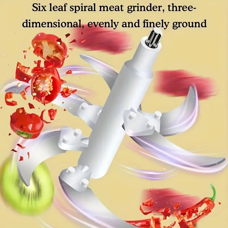 Stainless steel meat grinder and vegetable chopper