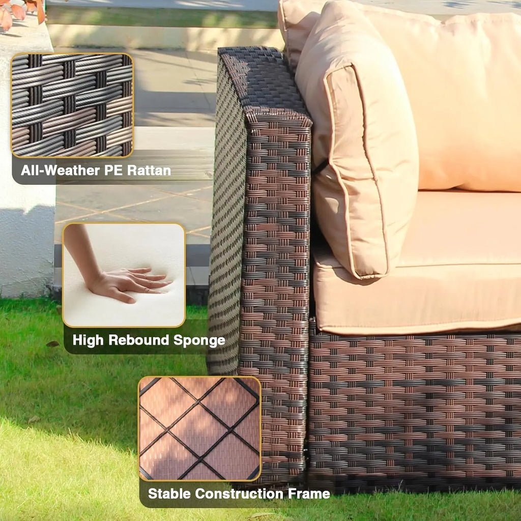 7 Pieces Patio Furniture Set