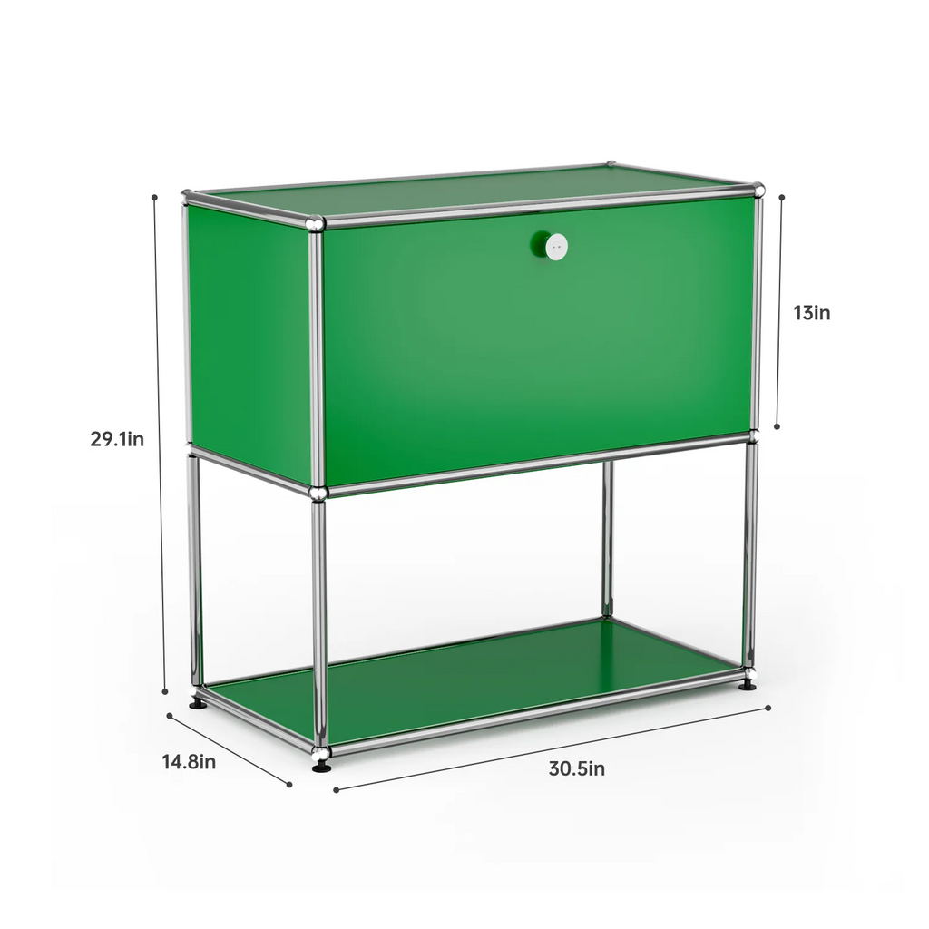 Modern Storage Cabinet Stainless Metal Organizer