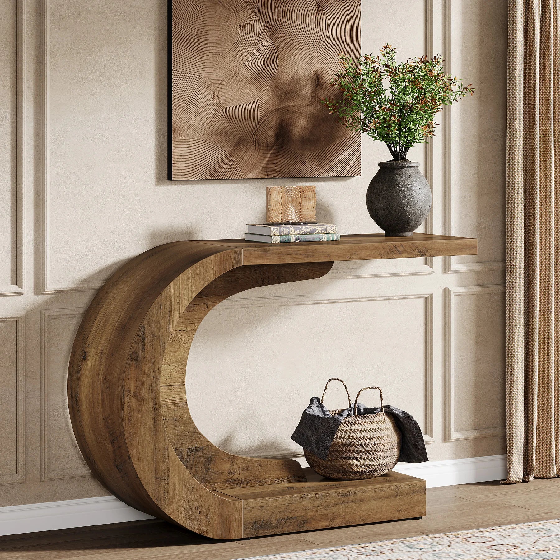 43.3" Mid-Century Modern Console Table