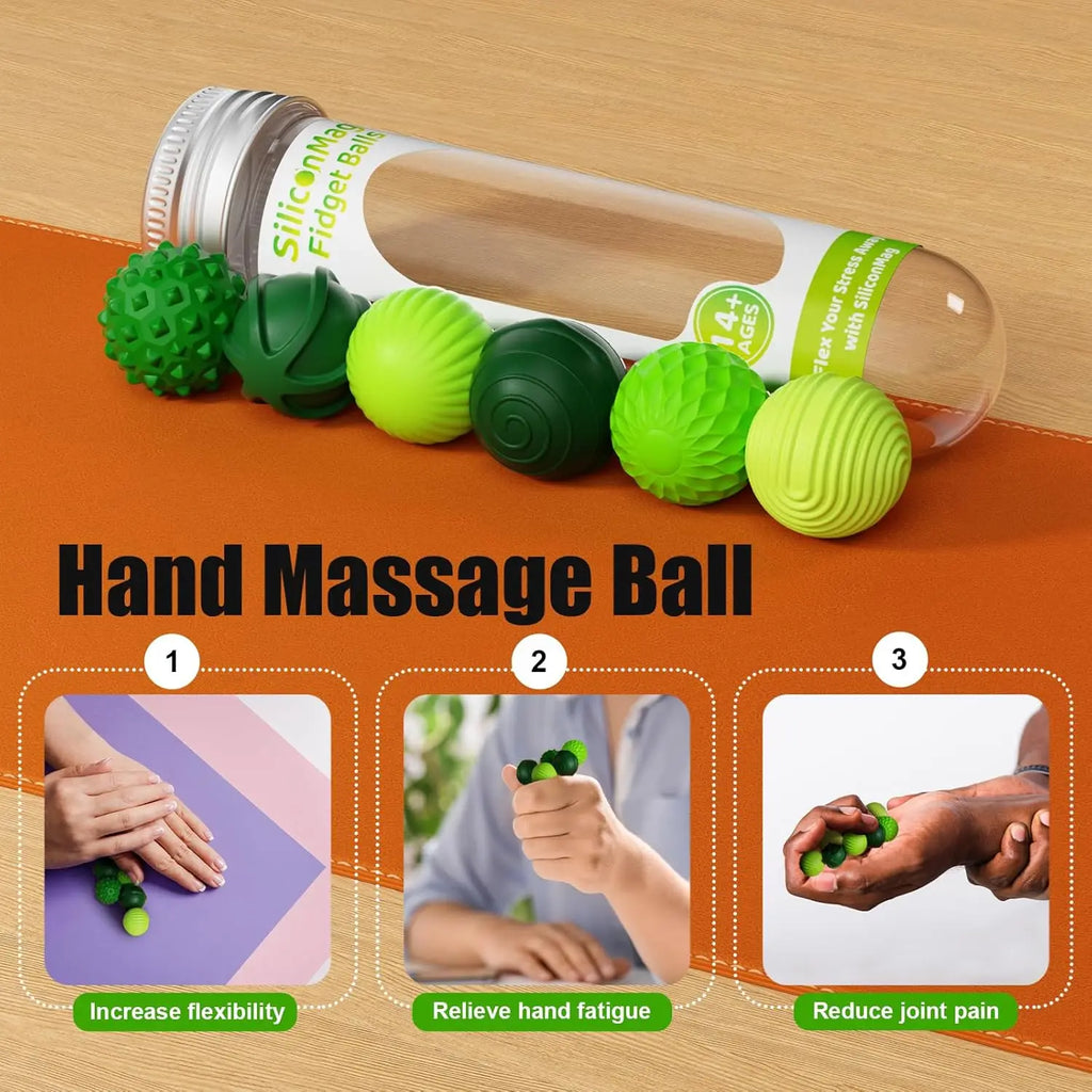 6-Pack Silicone Magnetic Balls