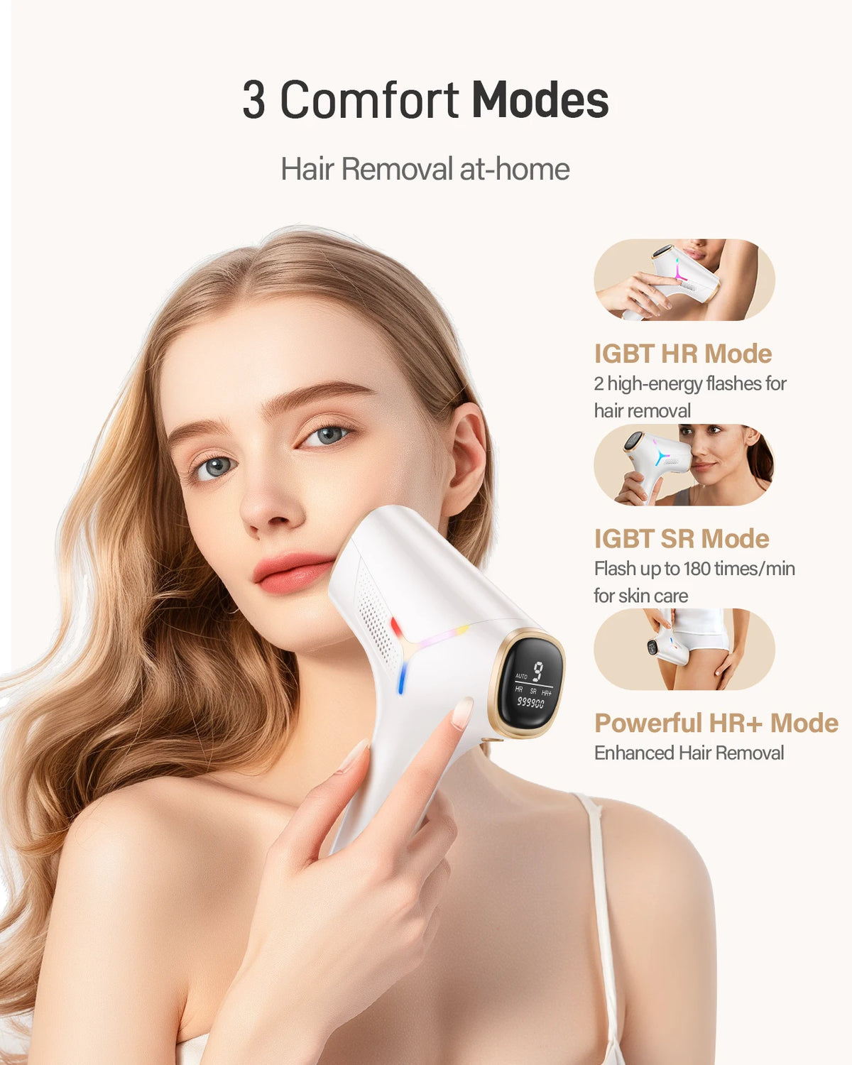 990000 Flashes Hair Removal for Women and Men IPL Hair Removal