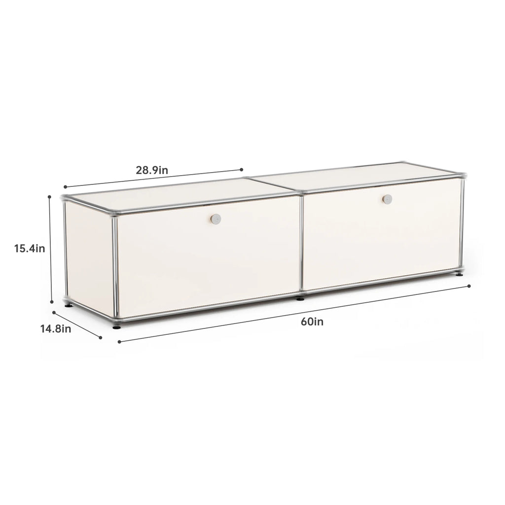 Modern Storage Cabinet Stainless Metal Organizer