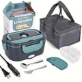 Electric Lunch Box Double Compartment Portable Food Heater