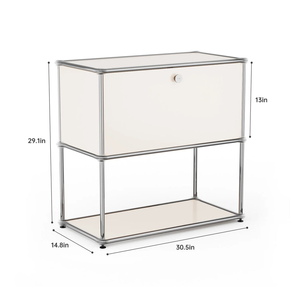 Modern Storage Cabinet Stainless Metal Organizer