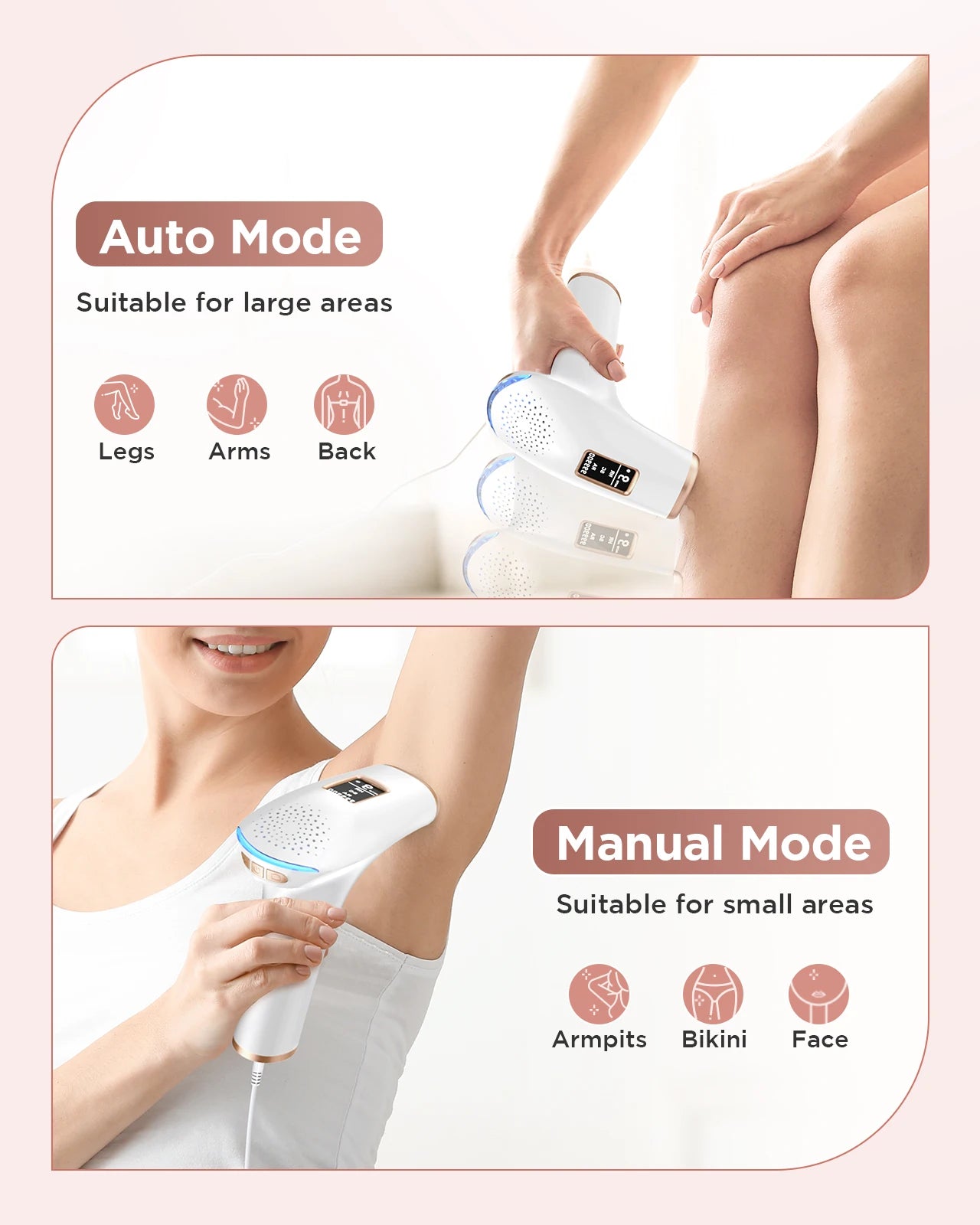 3-in-1 Laser Epilator Painless IPL Hair Removal for Women