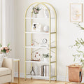 5 Tier Bookshelf Arched Display Shelves