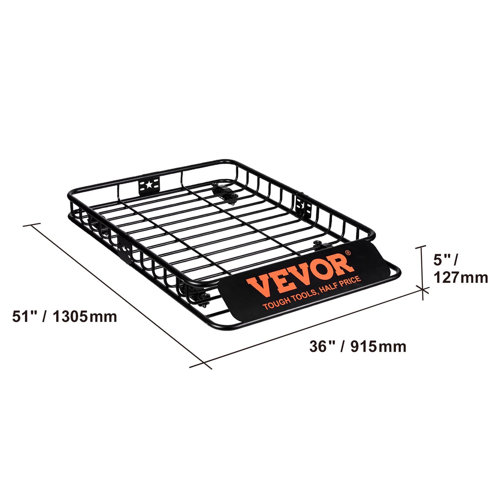 Roof Rack Cargo Basket  51"x36"x5"