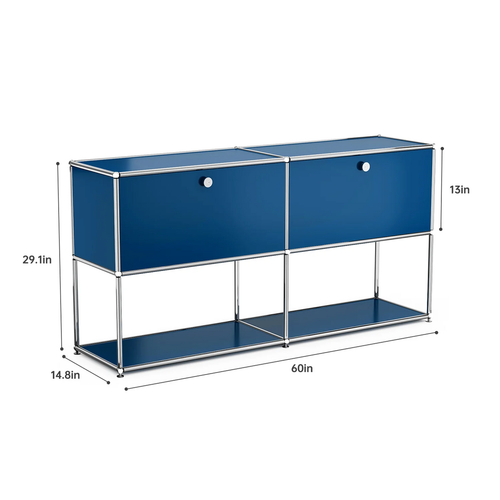 Modern Storage Cabinet Stainless Metal Organizer