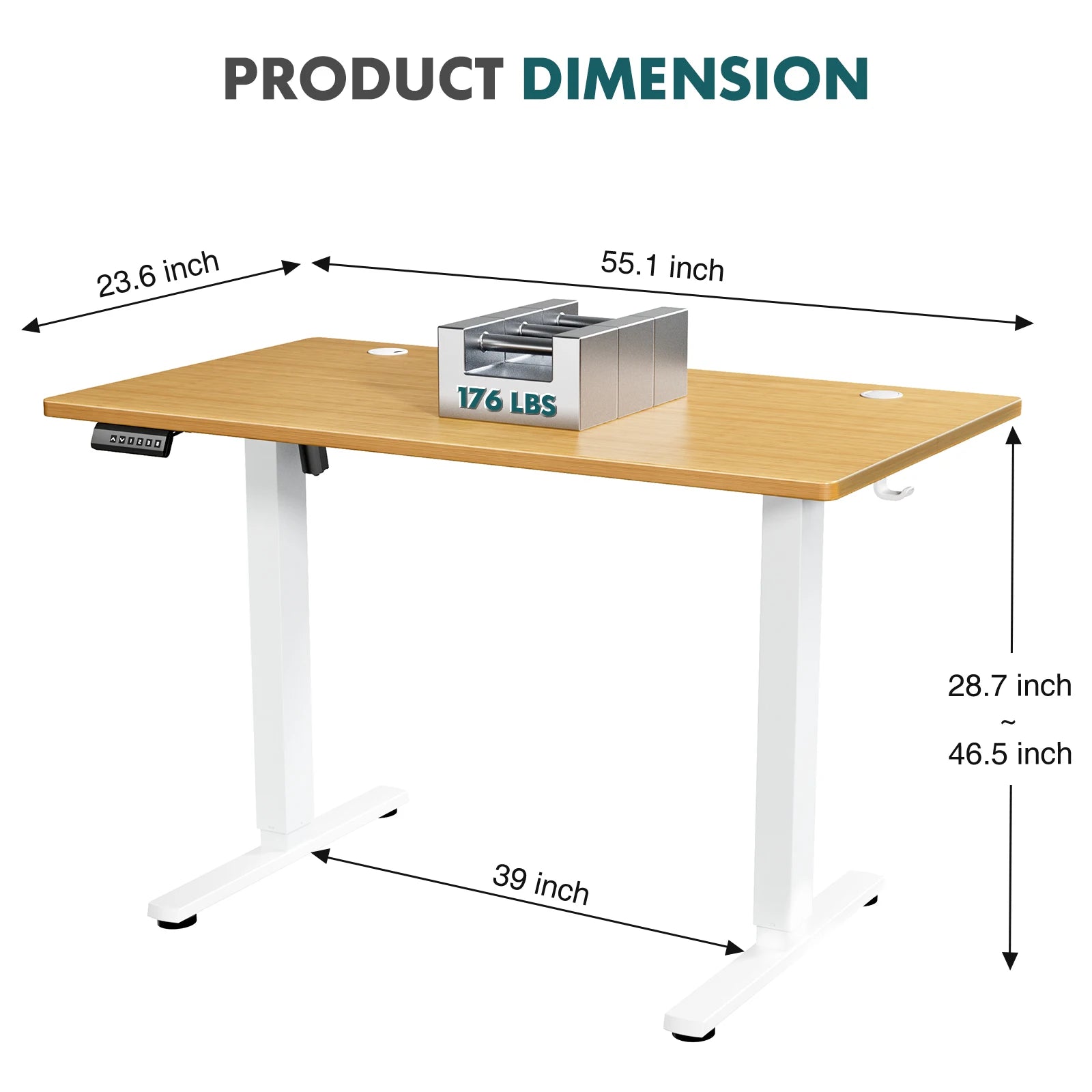 Ergonomic Electric Standing Desk Height Adjustable Computer Desk