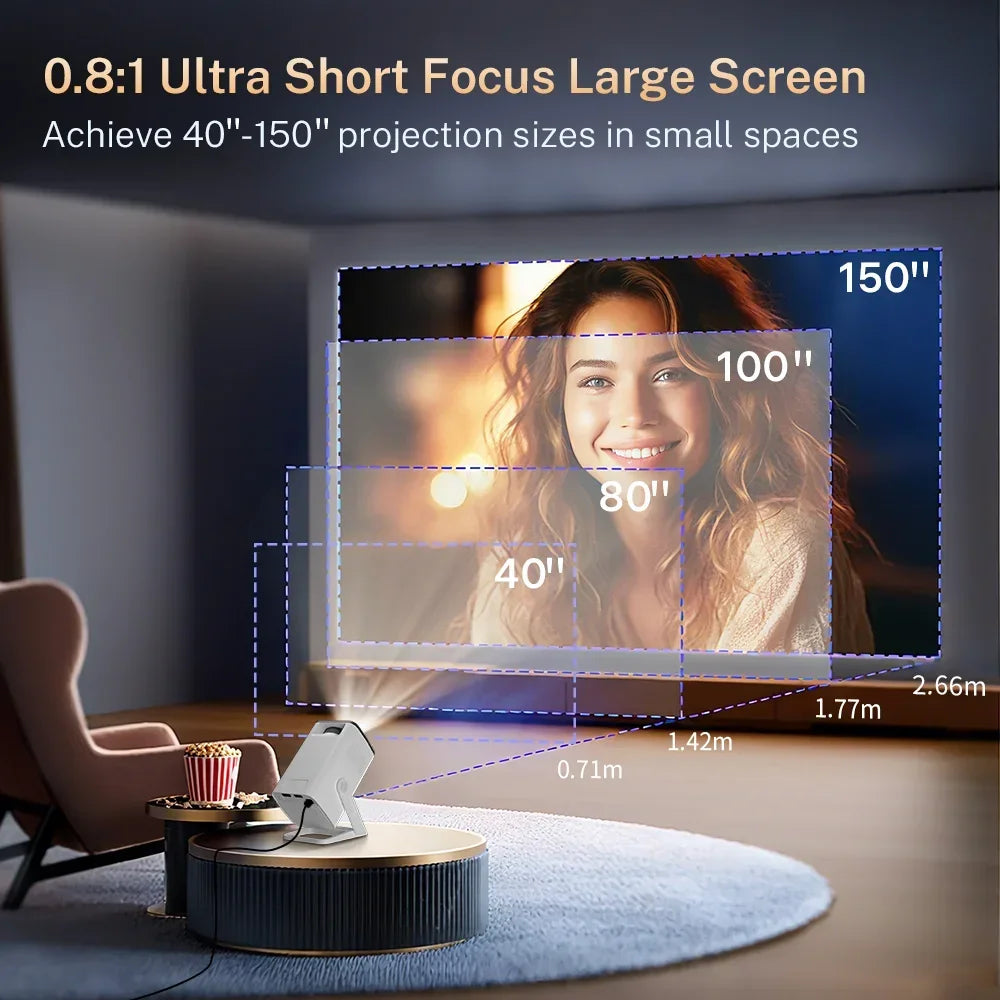 Mini Projector 1080P/4K Supported
