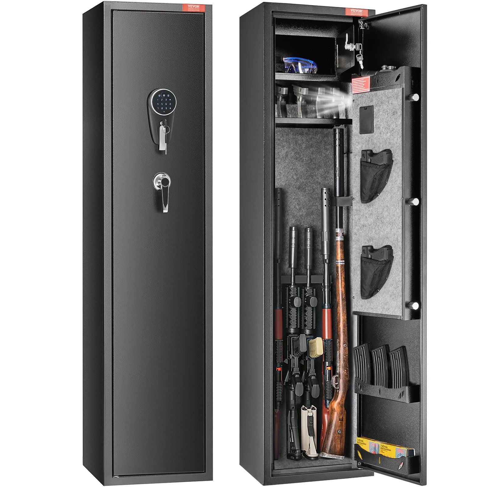 3-8 Rifles Gun Safe w/ Digital Keypad
