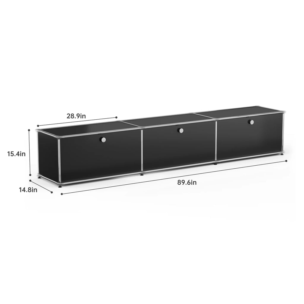 Modern Storage Cabinet Stainless Metal Organizer