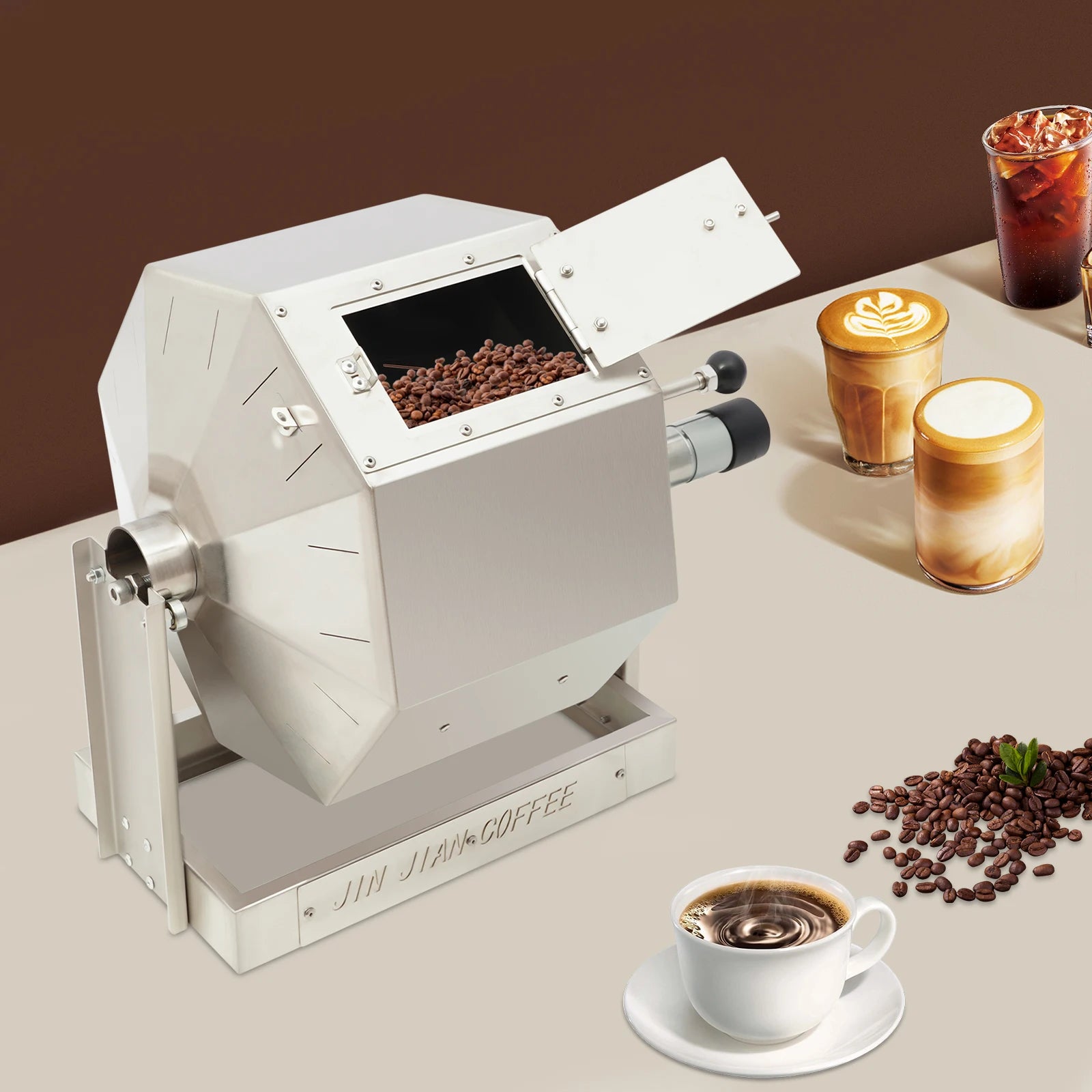 3.83gal Electric Coffee Bean Roaster with Speed Controller
