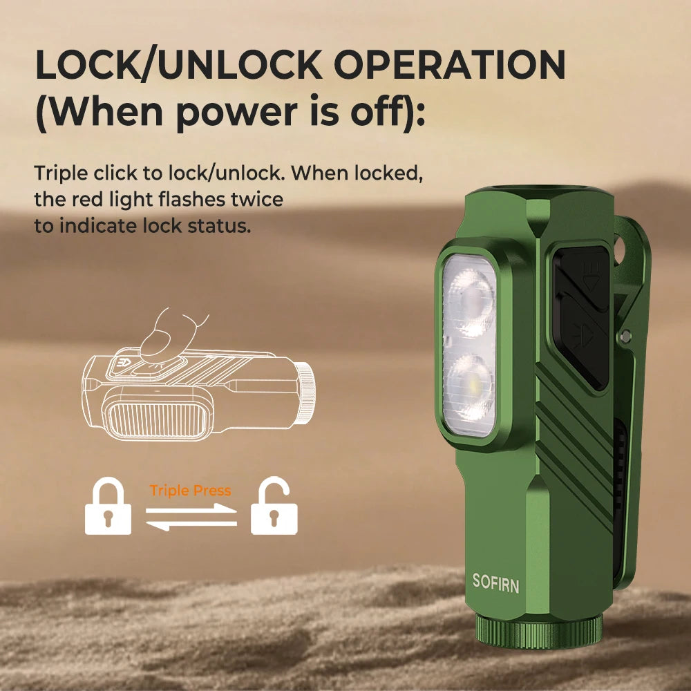 SOFIRN Mini ST10 1000LM EDC Flashlight