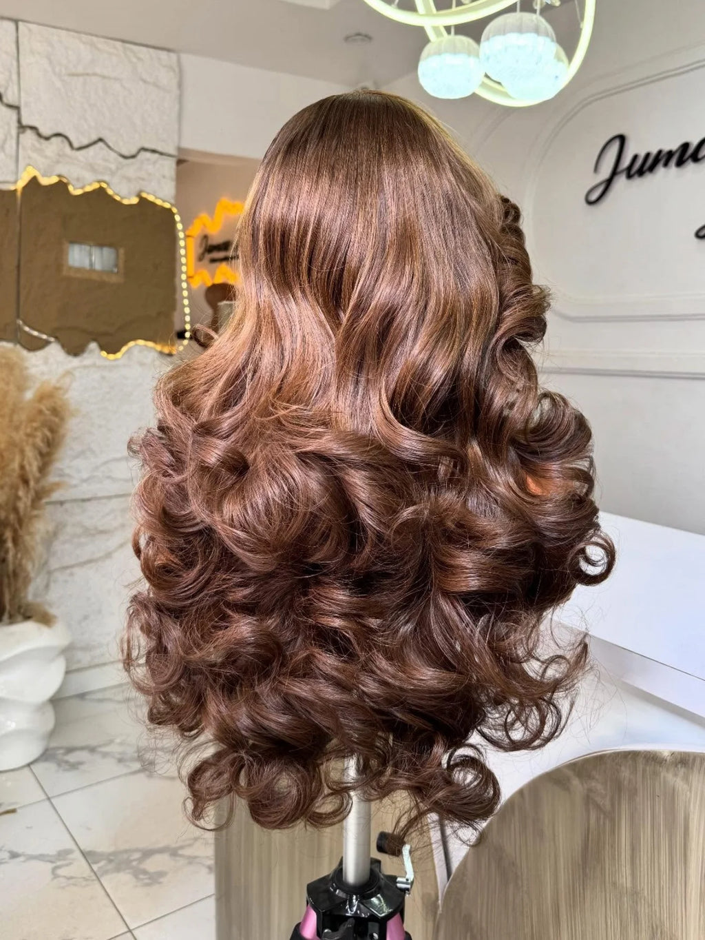 Chocolate Brown Body Wave 200% Human Hair Wigs