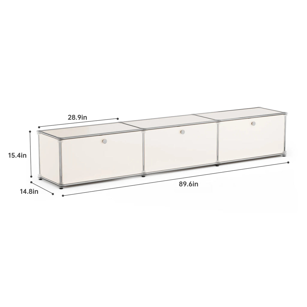 Modern Storage Cabinet Stainless Metal Organizer