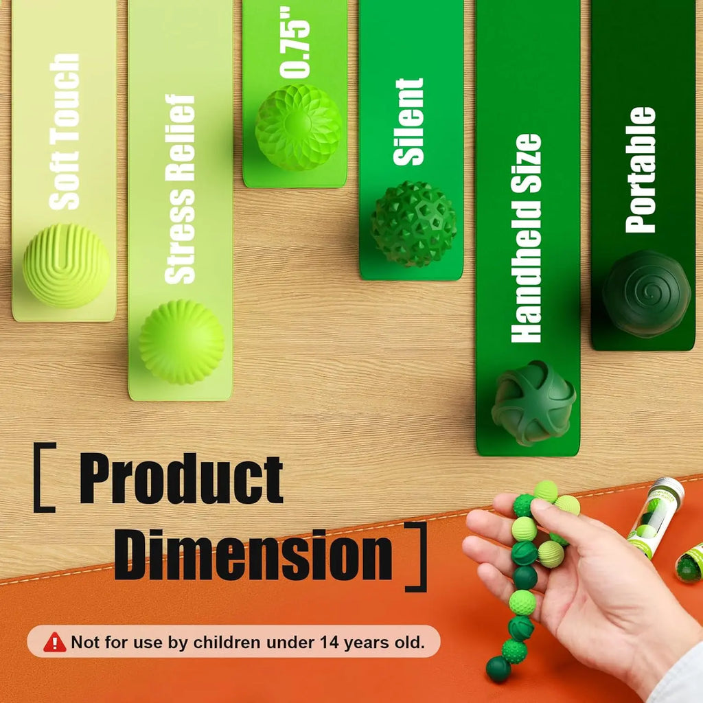6-Pack Silicone Magnetic Balls