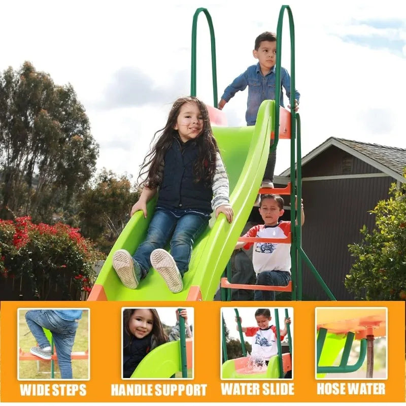 Playground Slide - Big Backyard Freestanding Plastic Slide