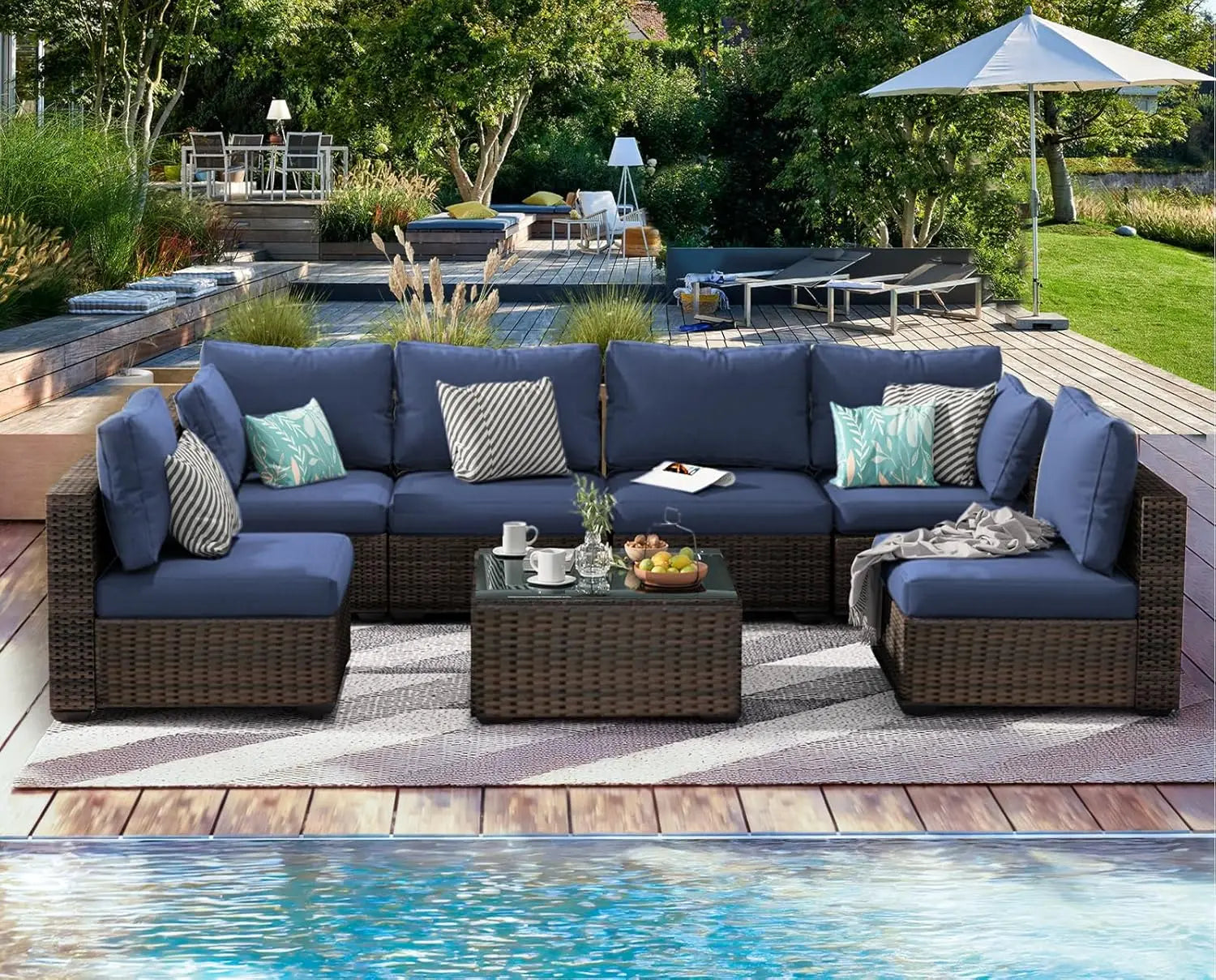 7 Pieces Patio Furniture Set