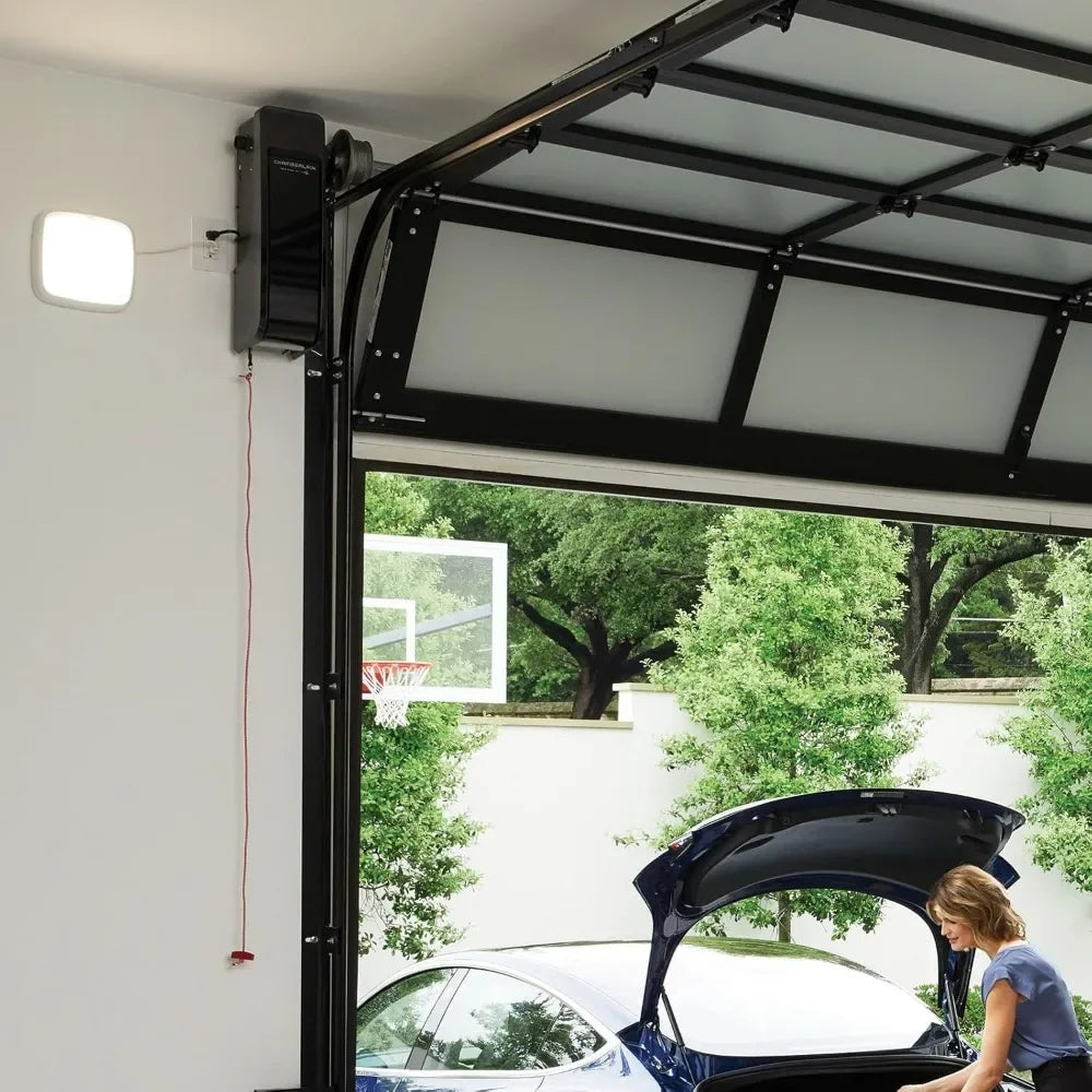 Ultra-Quiet Wall Mounted with Battery Backup and LED Lighting Garage Door Opener