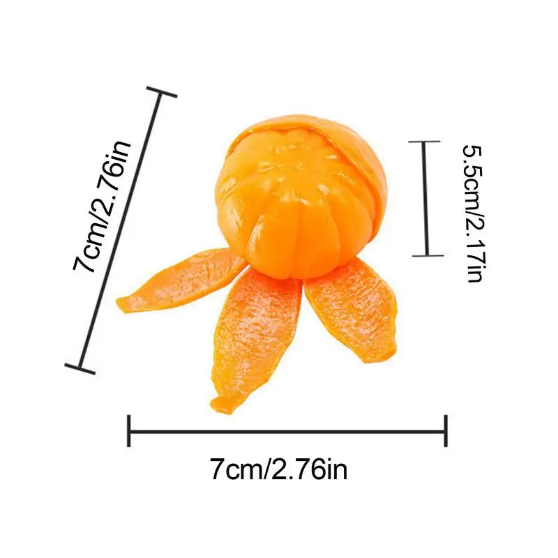 Realistic Orange Squeeze Toy