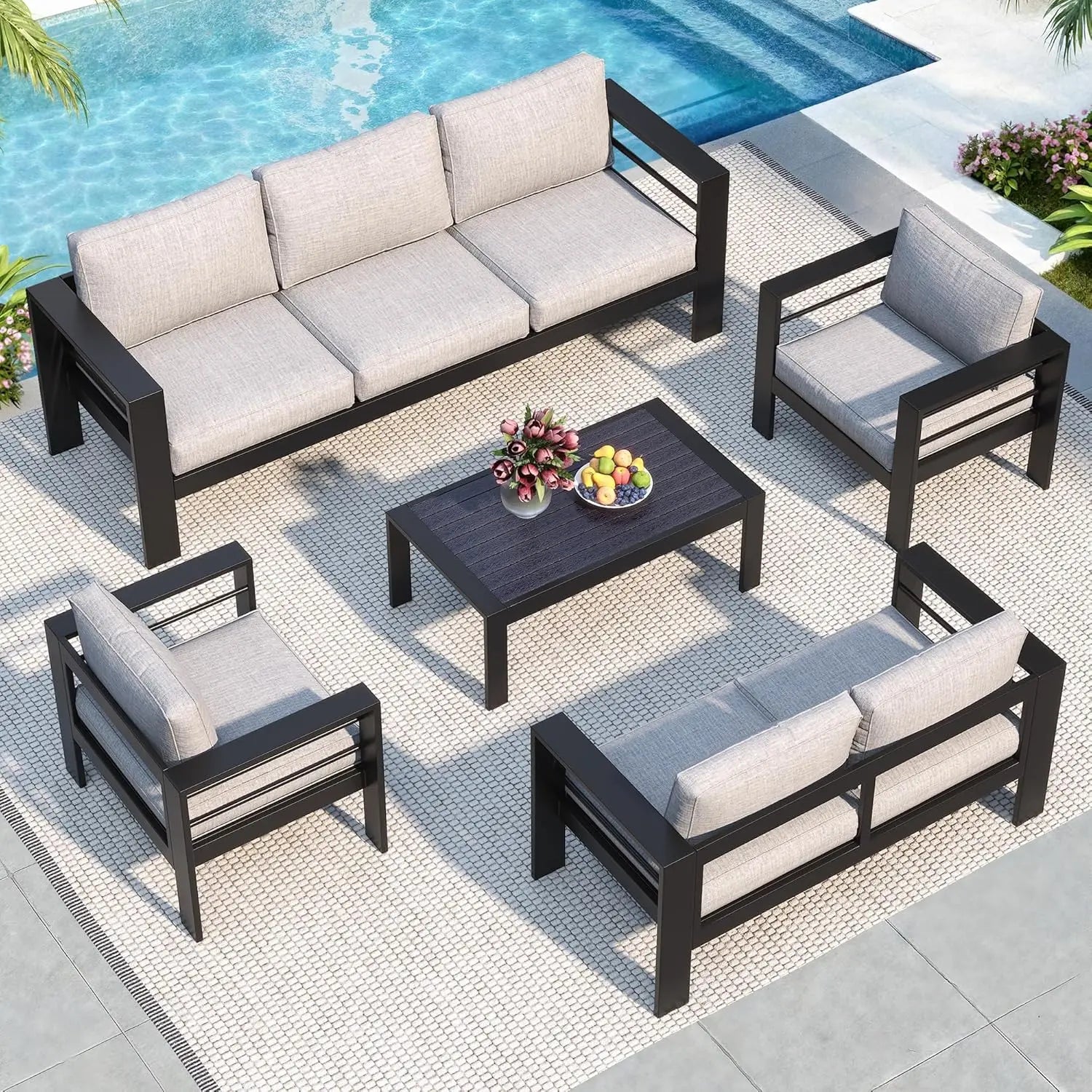 Aluminum Patio Furniture Set for All Weather