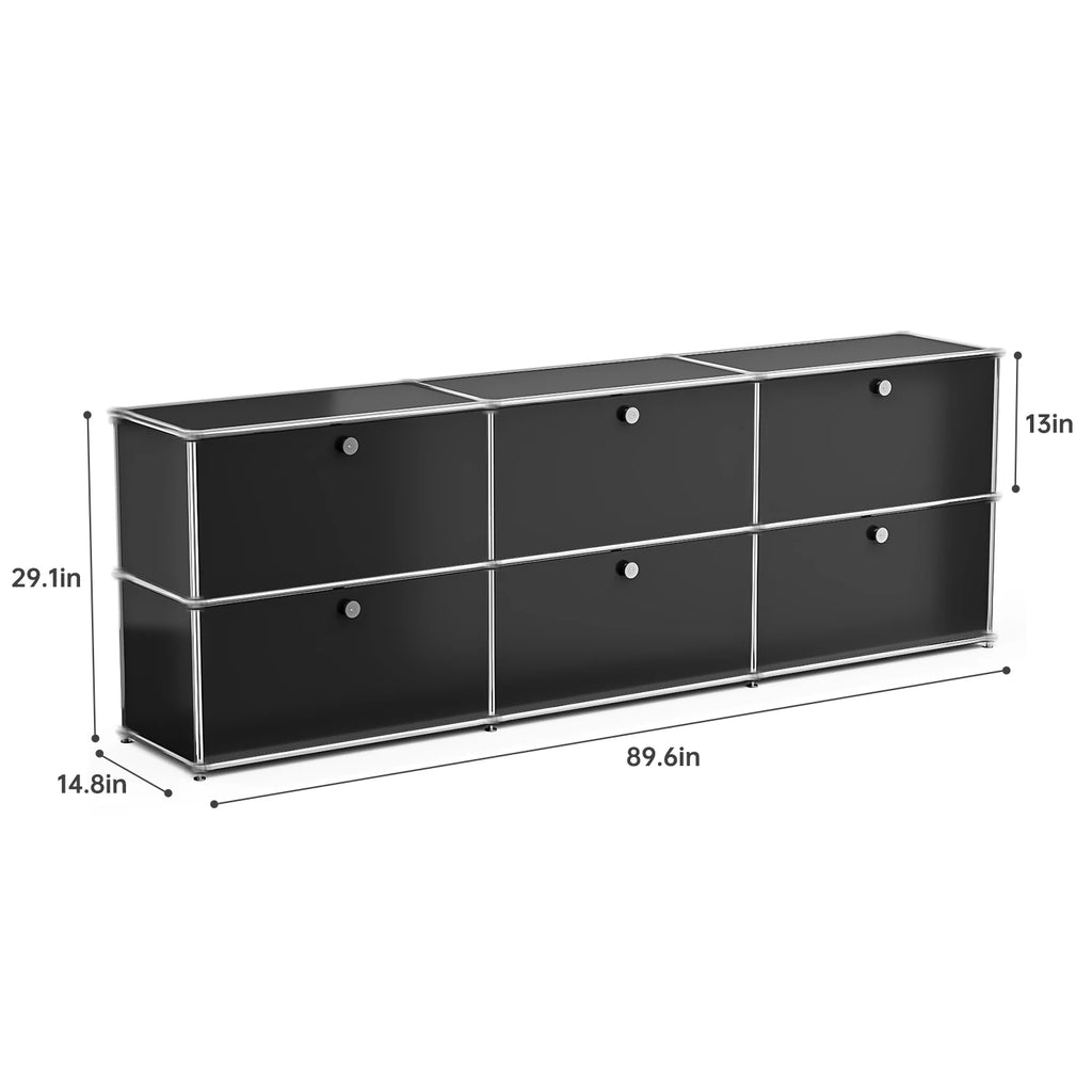 Modern Storage Cabinet Stainless Metal Organizer
