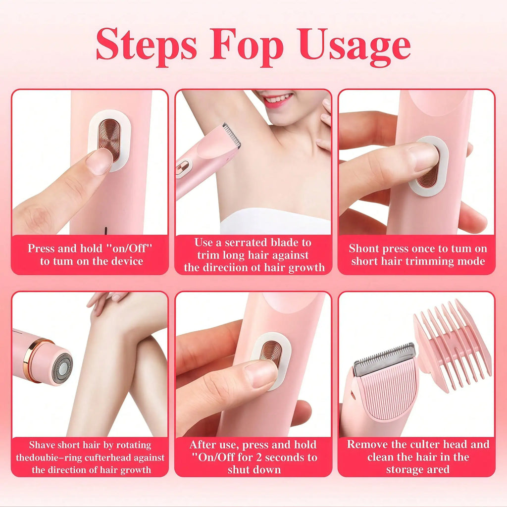 Womens Shaver Dual-Head Bikini Trimmer