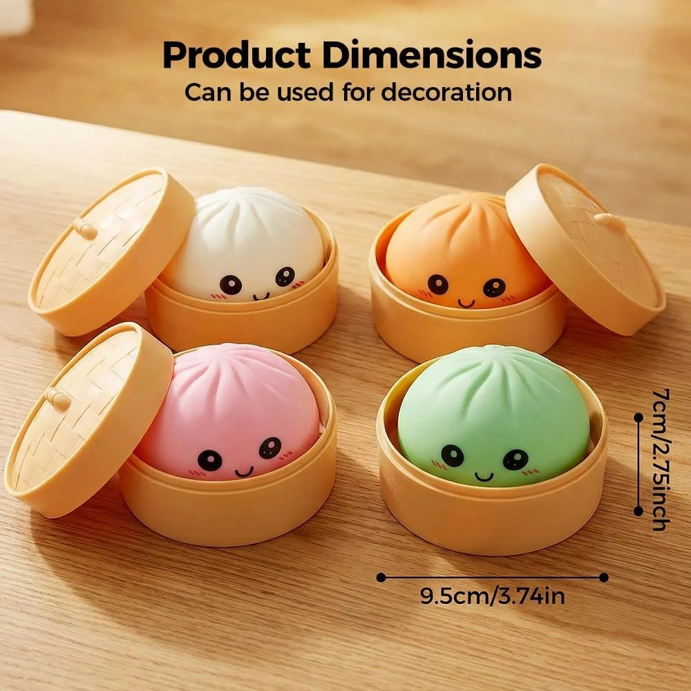 Large Dumpling Stress Ball with Steamer