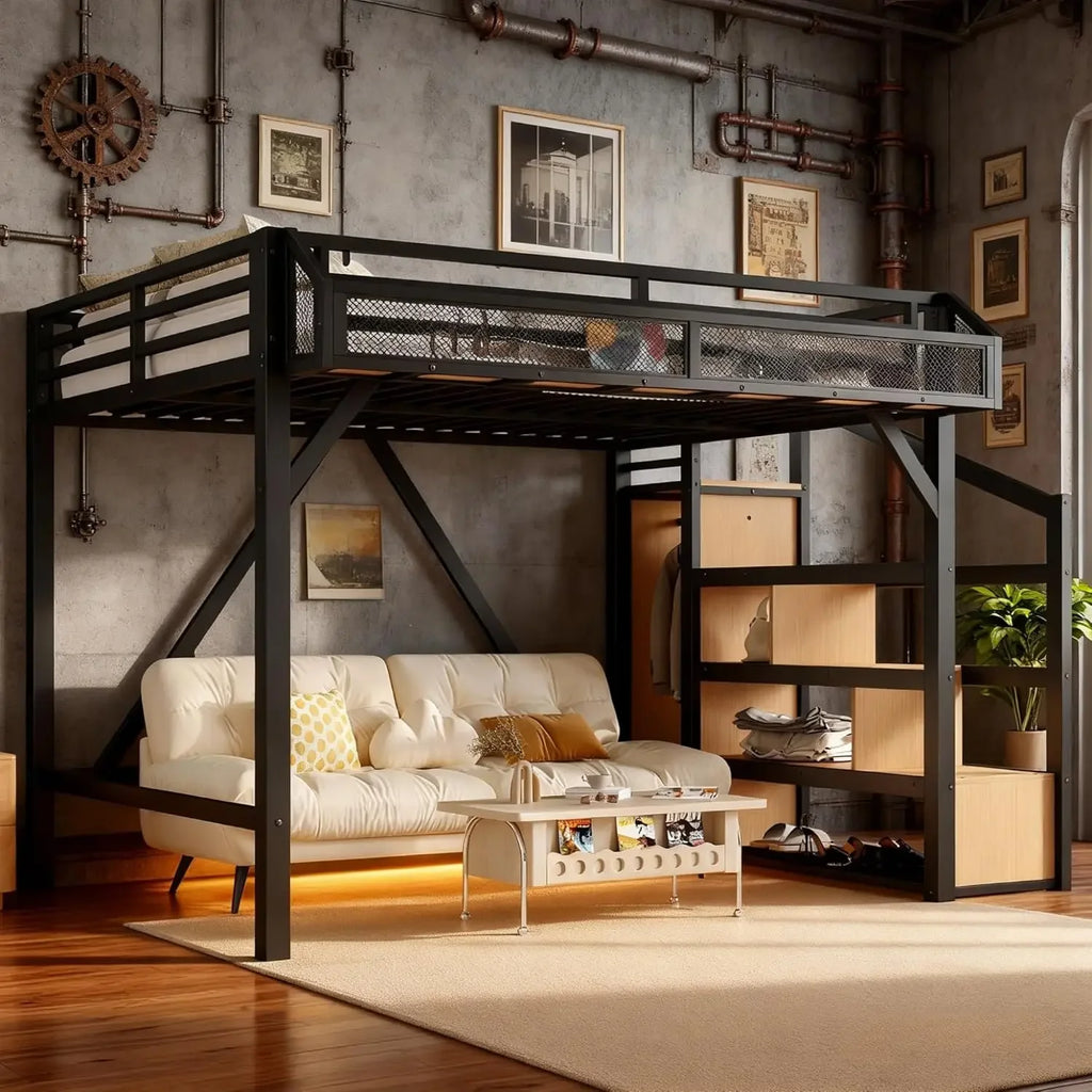 Full Loft Beds with Storage