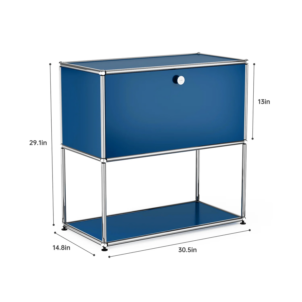 Modern Storage Cabinet Stainless Metal Organizer