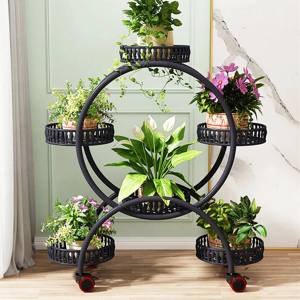 4 Layer 6 Pots Flower Holder Plant Stand