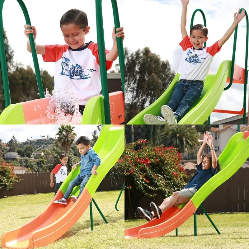 Playground Slide - Big Backyard Freestanding Plastic Slide