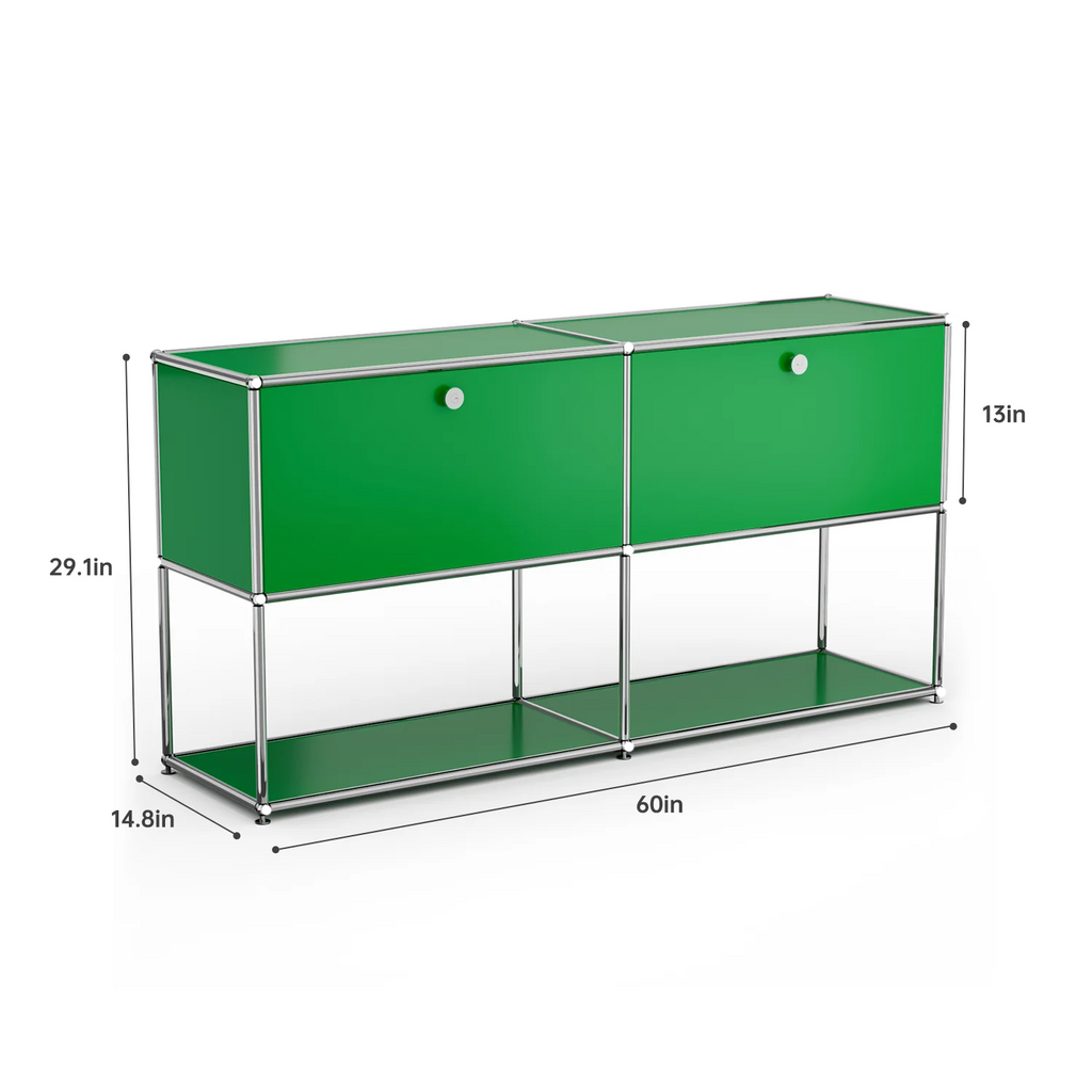 Modern Storage Cabinet Stainless Metal Organizer