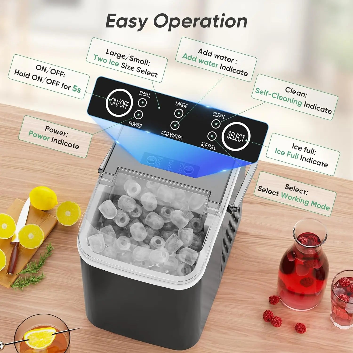 Portable Countertop Ice Maker
