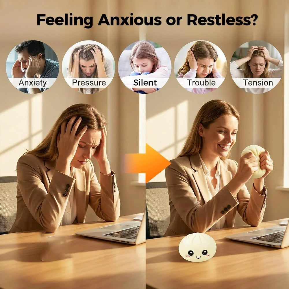 Large Dumpling Stress Ball with Steamer
