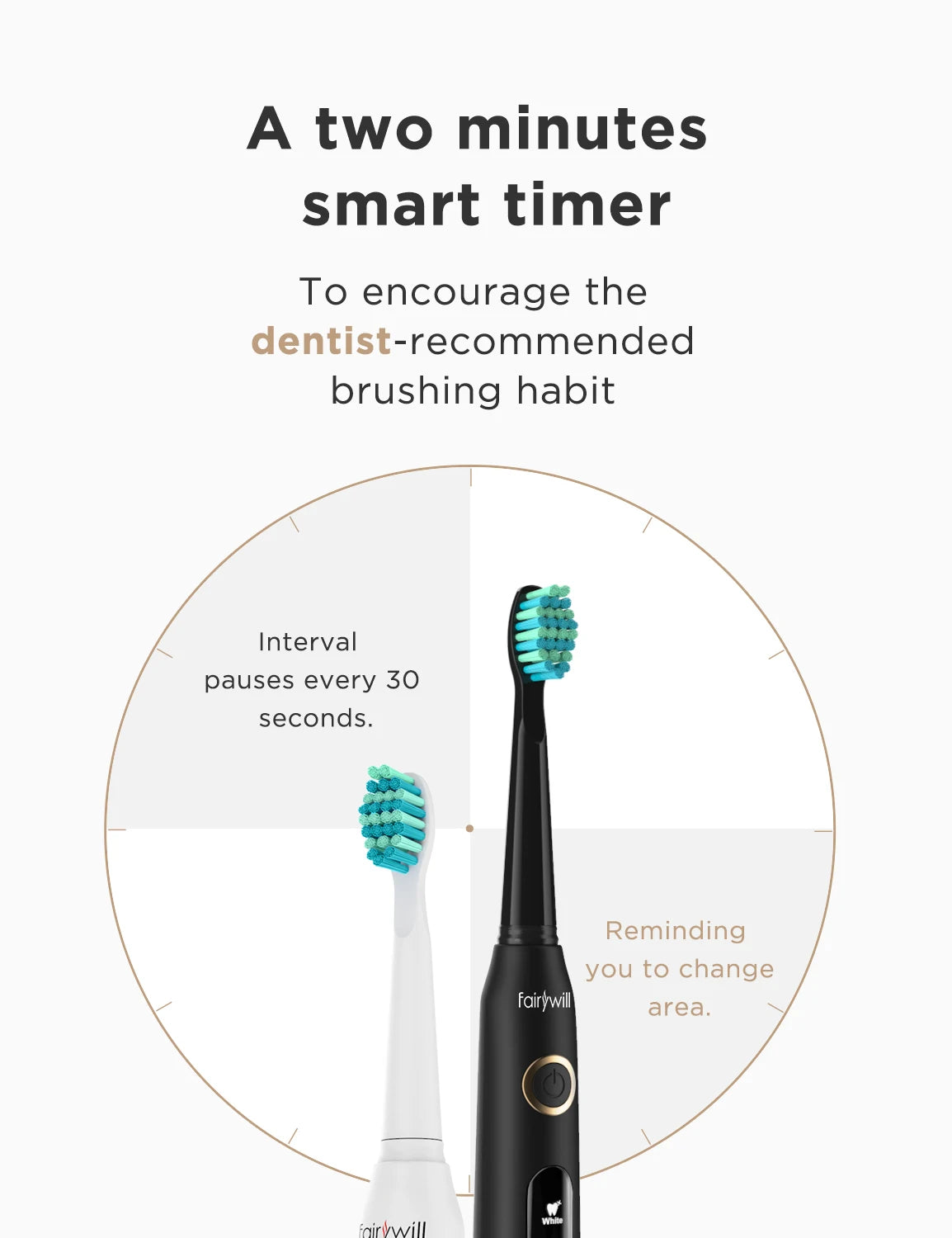 Sonic Electric Toothbrush FW-D7 set